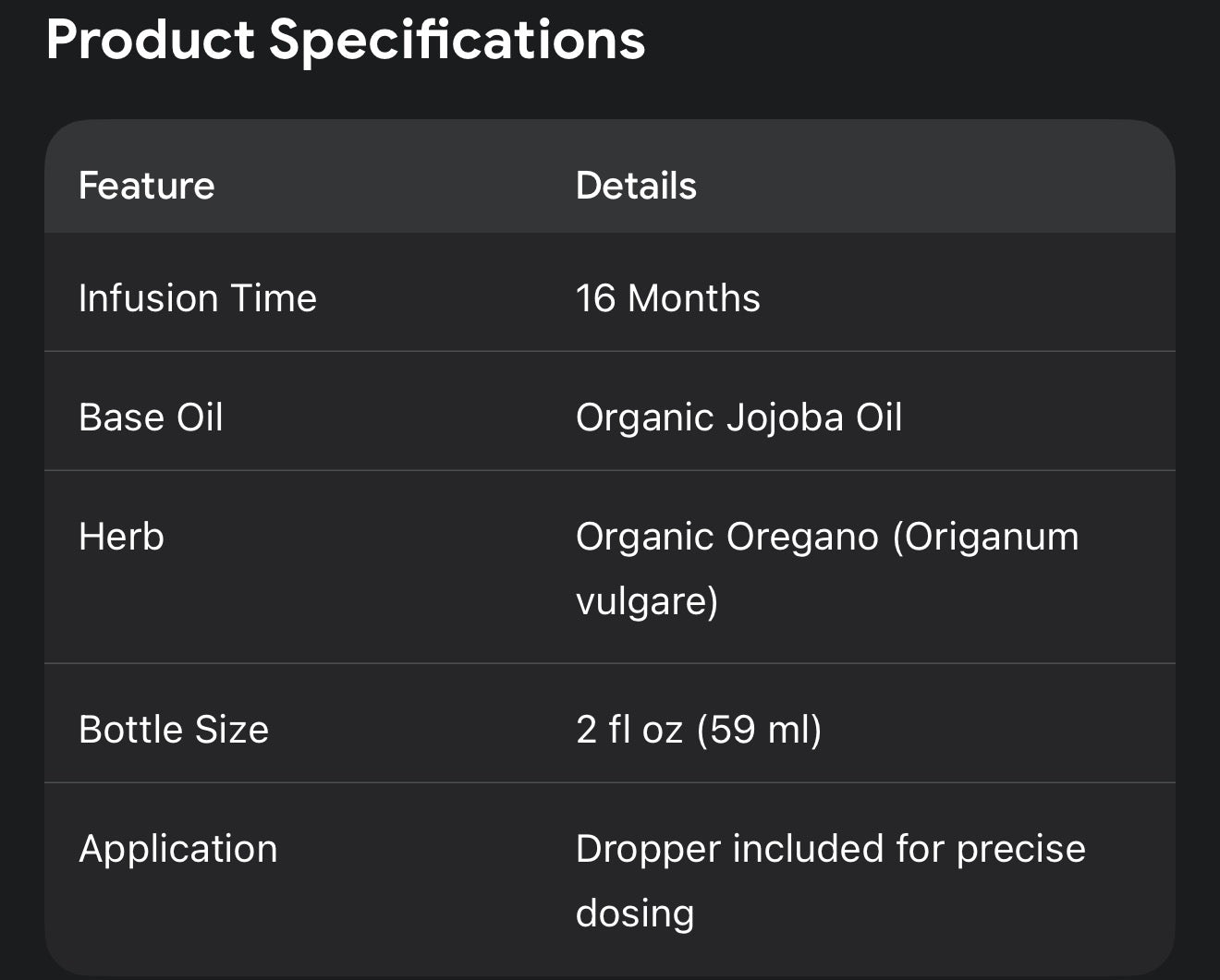 Oregano Oil